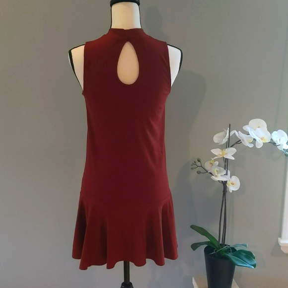 Love Fire Rust Orange Sleeveless Tunic Mini Dress - Picture 7 of 10